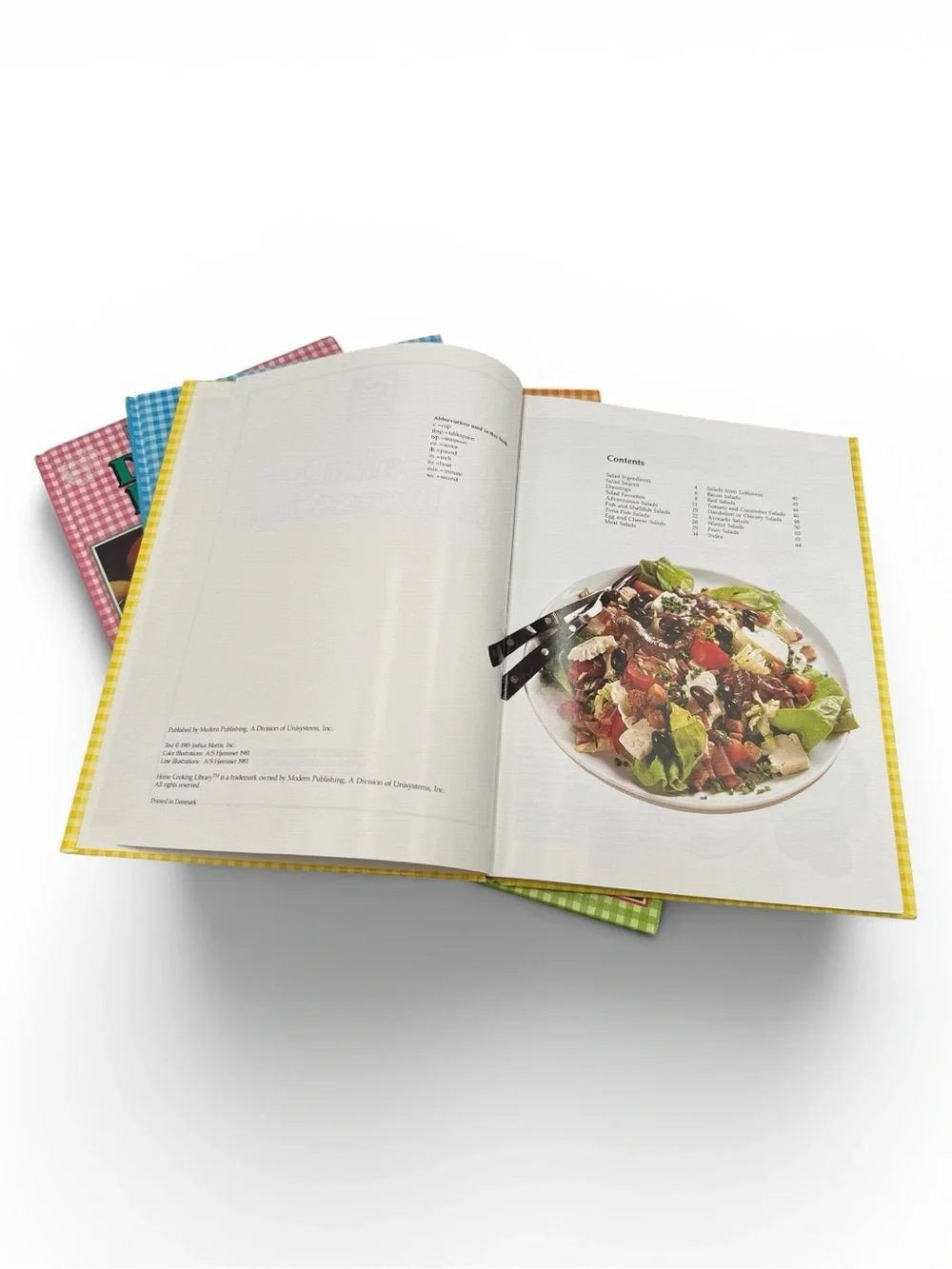 Vintage 1980s Home Cooking Library set of Five Hardcover Color Picture Cookbooks